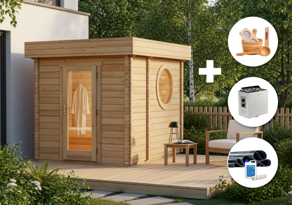 FinnTherm Comfort Set Saunahaus Cubus