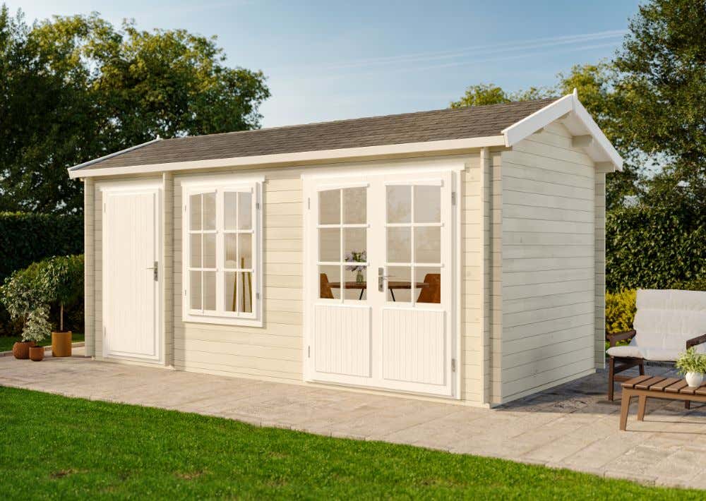 2-Raum Gartenhaus Bolton XL|5x3m 2-Raum Gartenhaus Bolton XL|5x3m