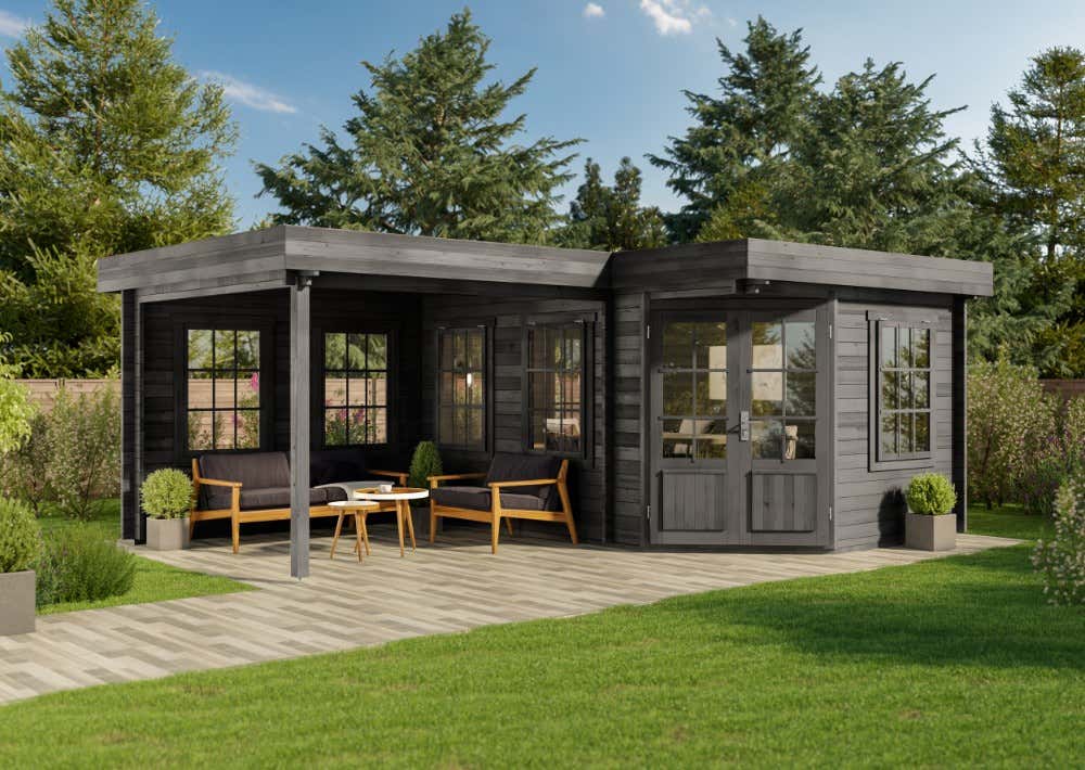 5-Eck Gartenhaus Pepe|4x3m 5-Eck Gartenhaus Pepe|4x3m