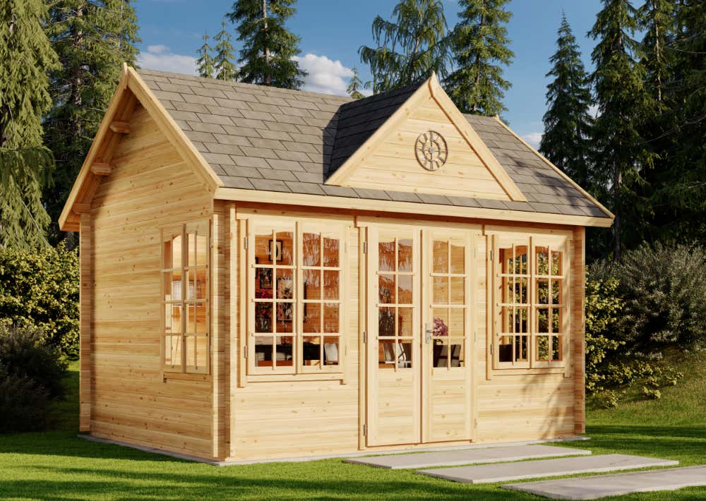 14 % Rabatt: Gartenhaus CLOCKHOUSE® 44 Royal ISO 12m² 14 % Rabatt: Gartenhaus CLOCKHOUSE® 44 Royal ISO 12m²