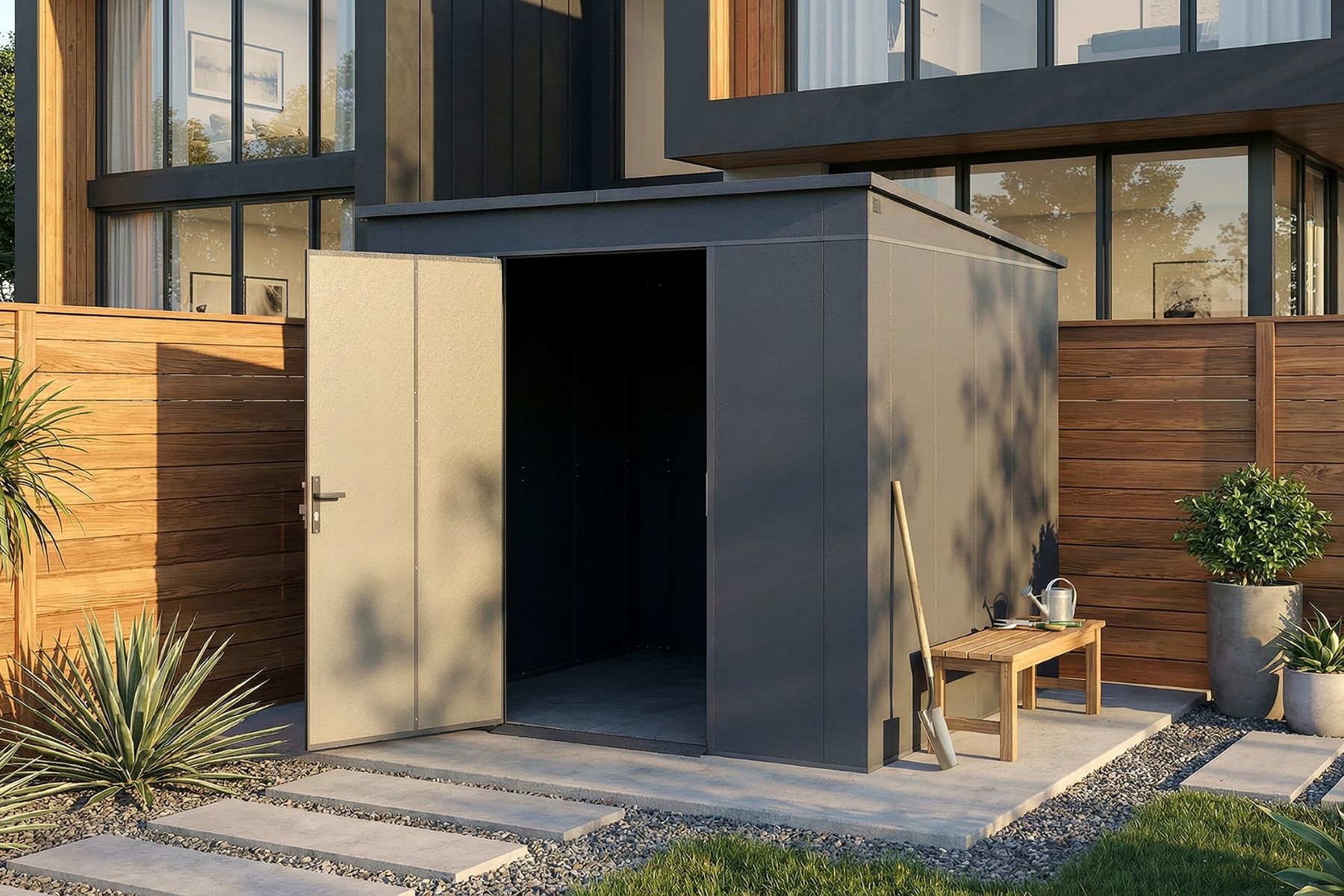 WEKA Gary Metallgerätehaus anthrazit 5,4 m²