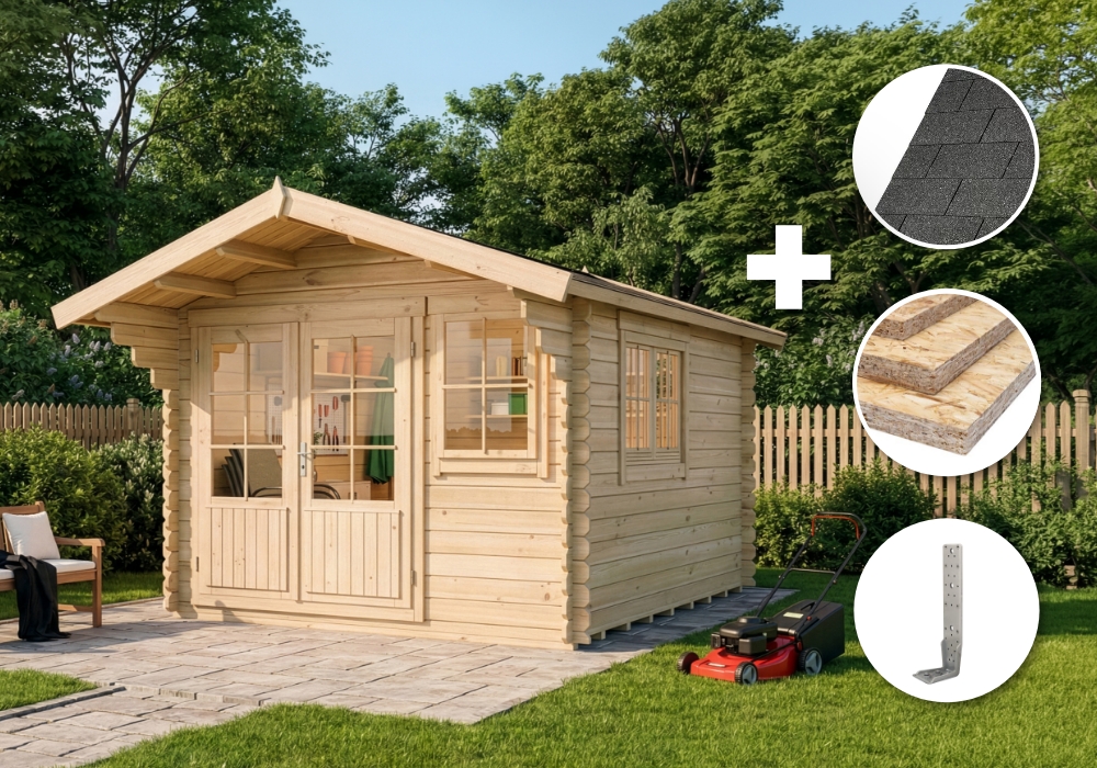 ECO Set - Gartenhaus Gabriel 300 x 400 cm