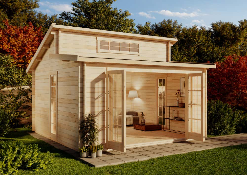Gartenhaus Lausitz-40 ISO mit Falttür% reduziert: Gartenhaus Lausitz-40 ISO mit Falttür 16m² Gartenhaus Lausitz-40 ISO mit Falttür% reduziert: Gartenhaus Lausitz-40 ISO mit Falttür 16m²