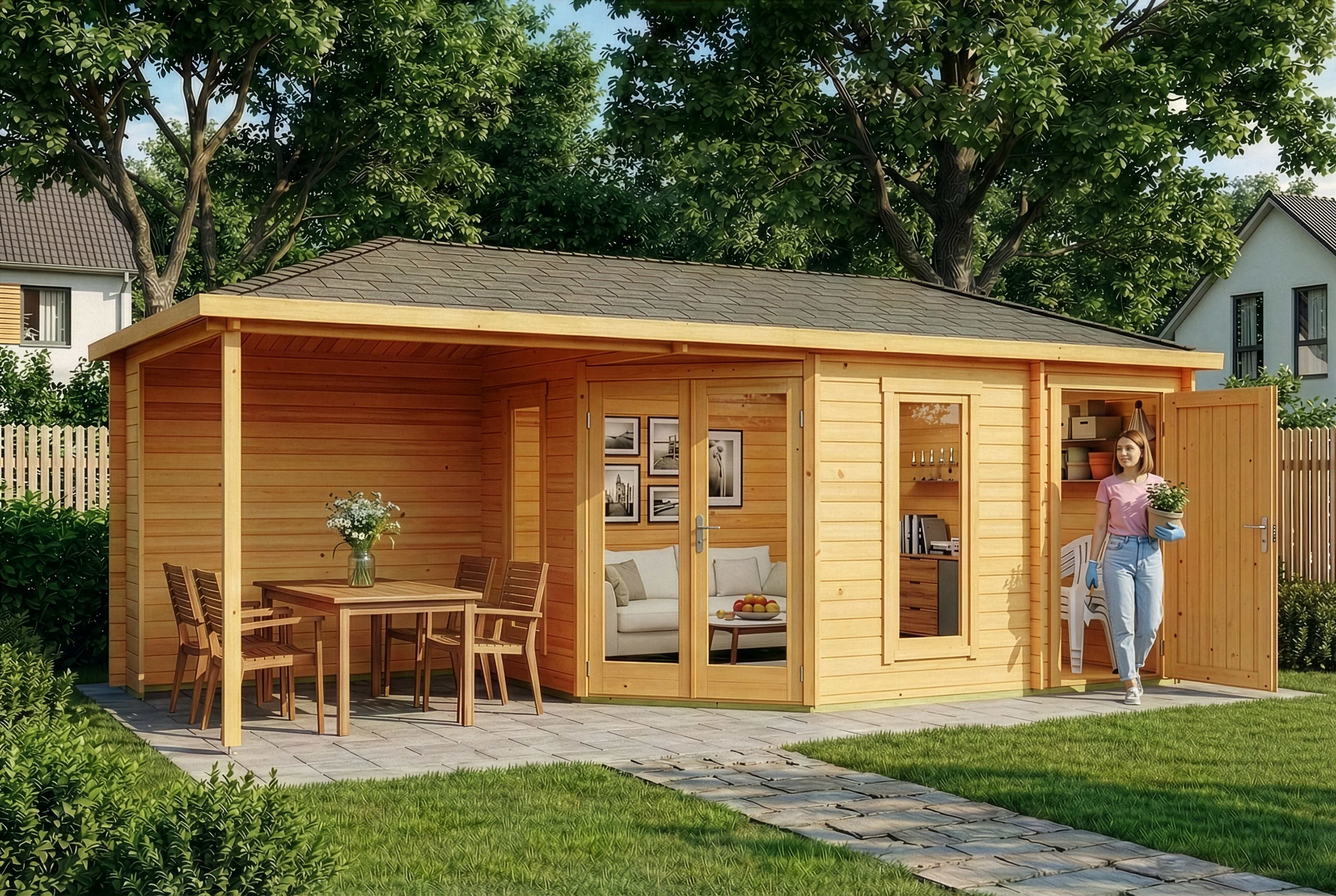 eco-set---5-eck-gartenhaus-liwa-mit-anbau---impragniert-284203-L1-1-00526-5056x3392