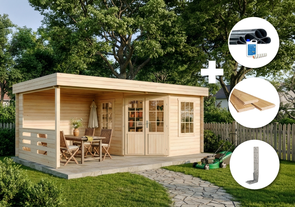 ECO Set – Gartenhaus Hanna