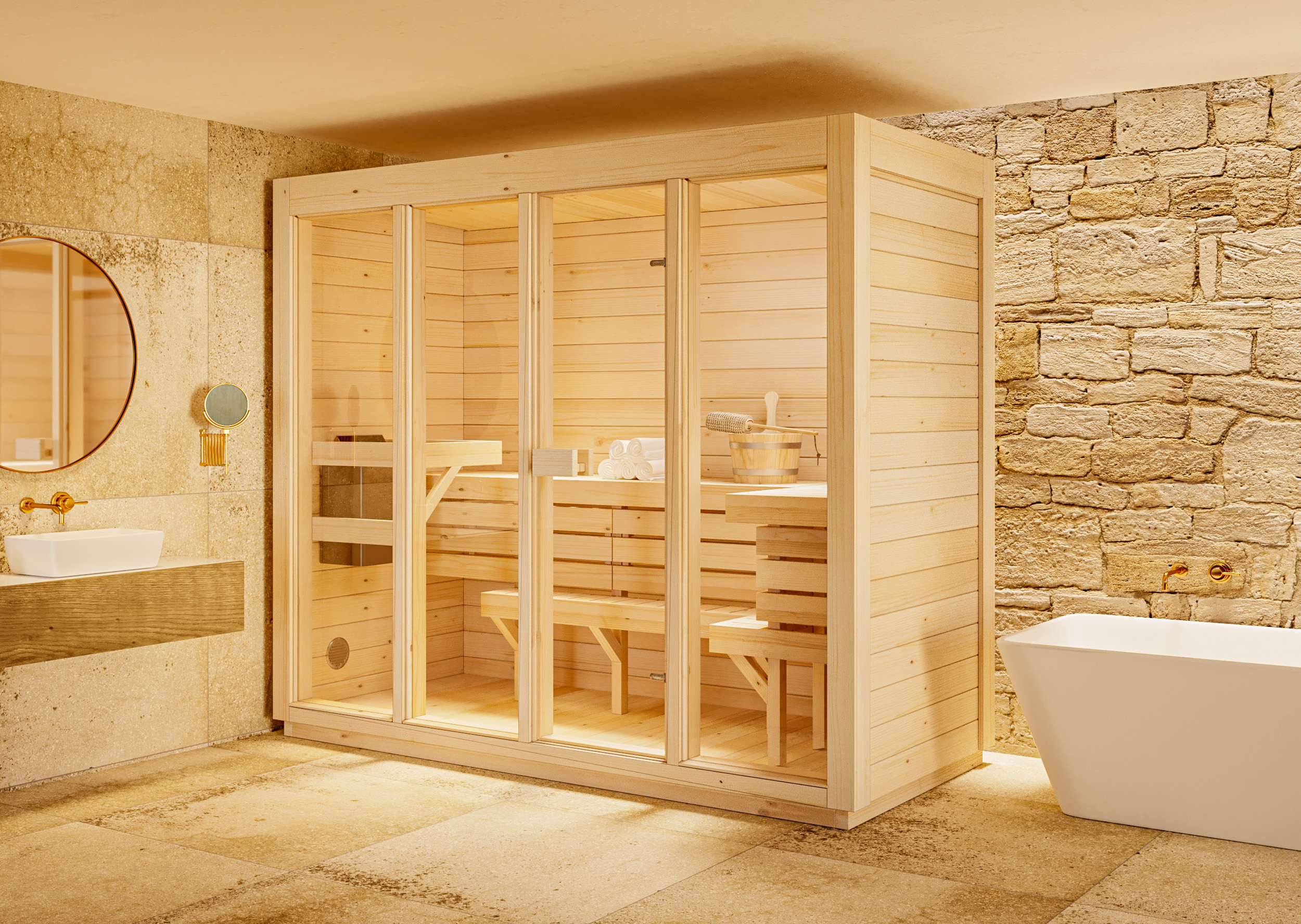 FinnTherm Innensauna Kuuma L