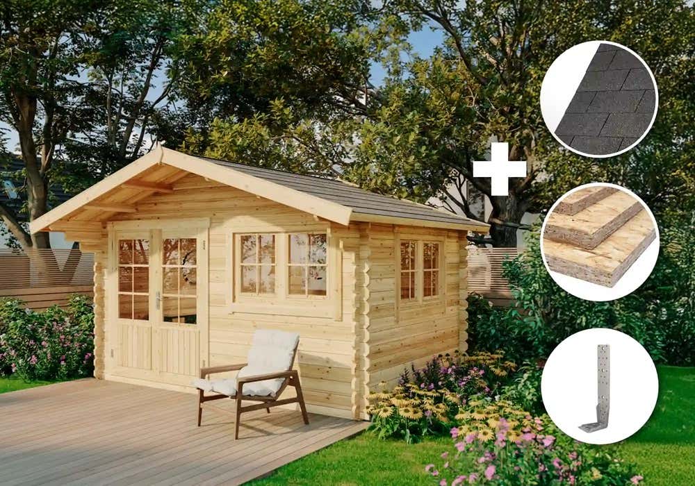 10 % Discount! ECO Set – Gartenhaus Gabriel – 34 400 x 300 cm 12m² 10 % Discount! ECO Set – Gartenhaus Gabriel – 34 400 x 300 cm 12m²