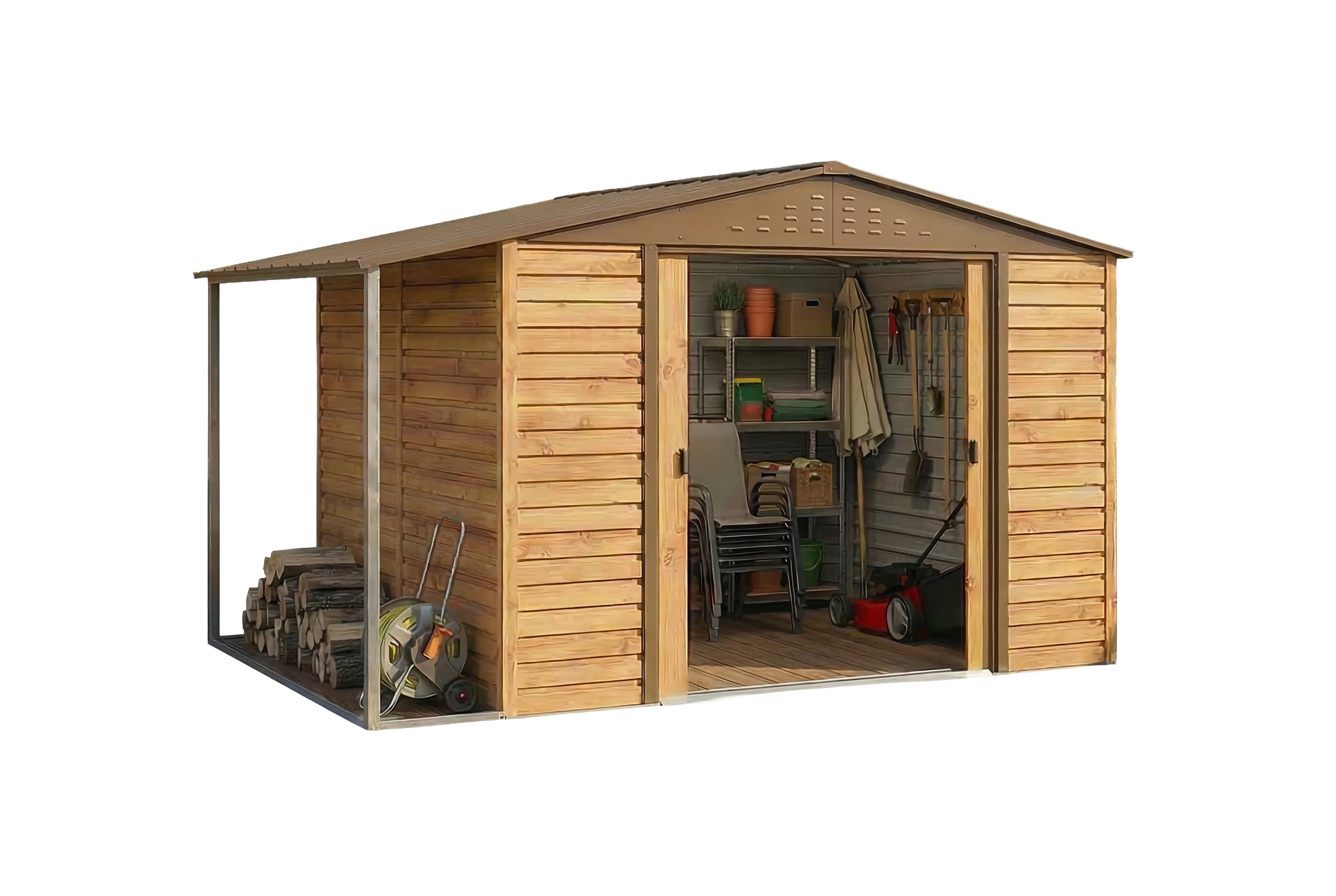 duramax-metall-geratehaus-alpine-3x2-4m-holzoptik-mit-anbau-279825-D7-1-00031-2528x1696