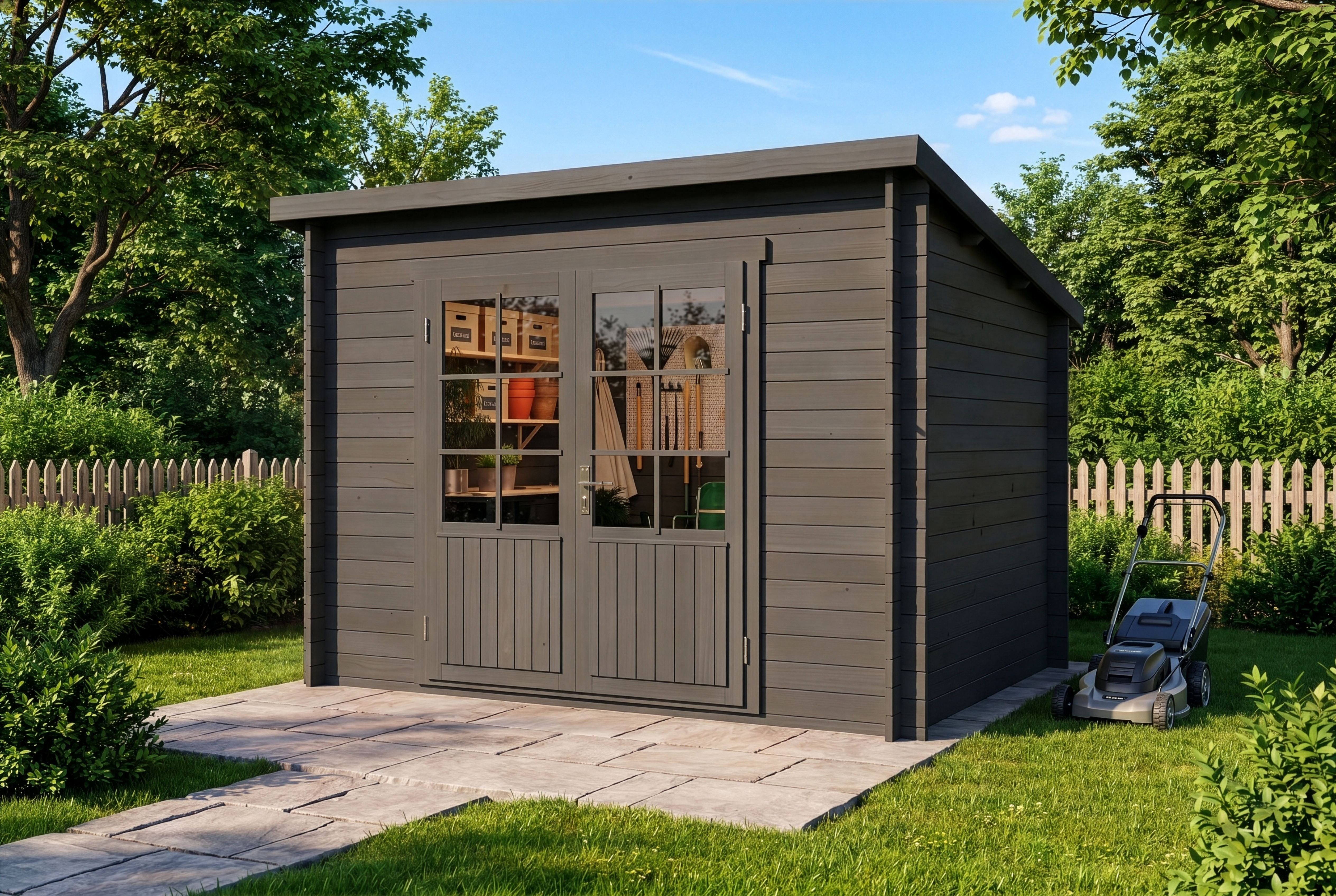 17 % Discount! Pultdach Gartenhaus Maria|3x3m