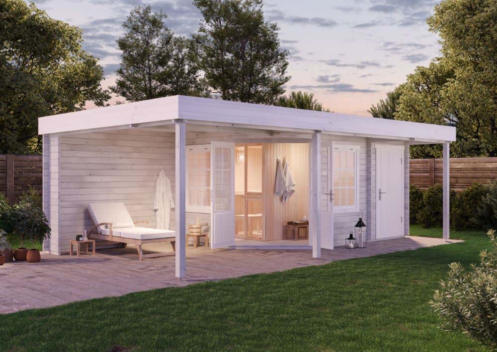 FinnTherm Saunahaus Johanna-40 Plus