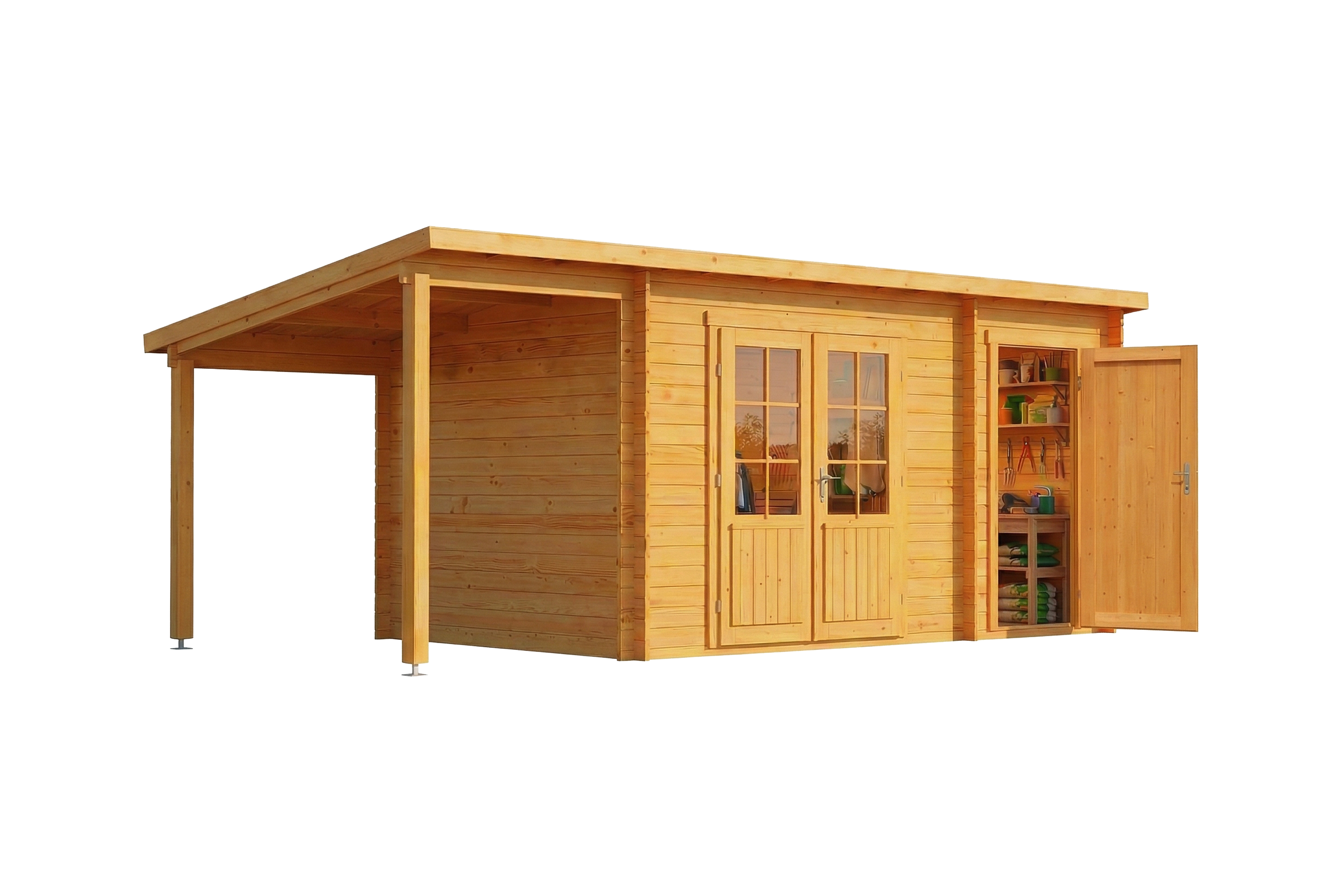eco-set---pultdach-gartenhaus-maria-mit-anbau-schleppdach---impragniert-284113-L1-1-00522-2528x1696