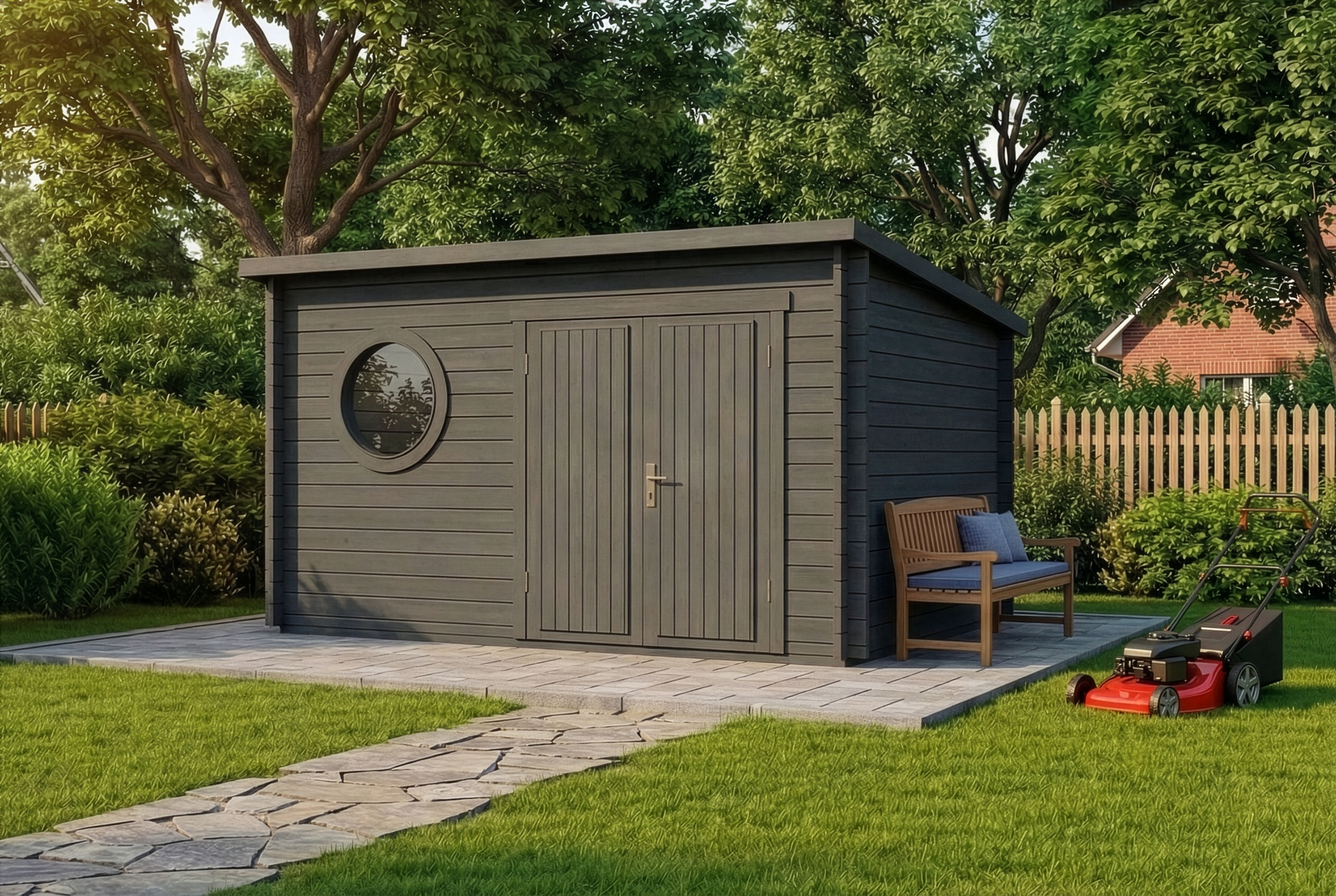 20 % Discount! Gartenhaus Maria Rondo B|4x3m