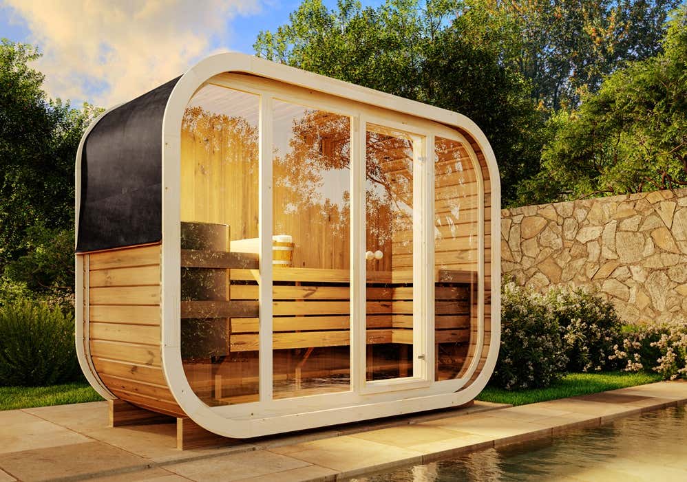 FinnTherm Fasssauna Ellipso L