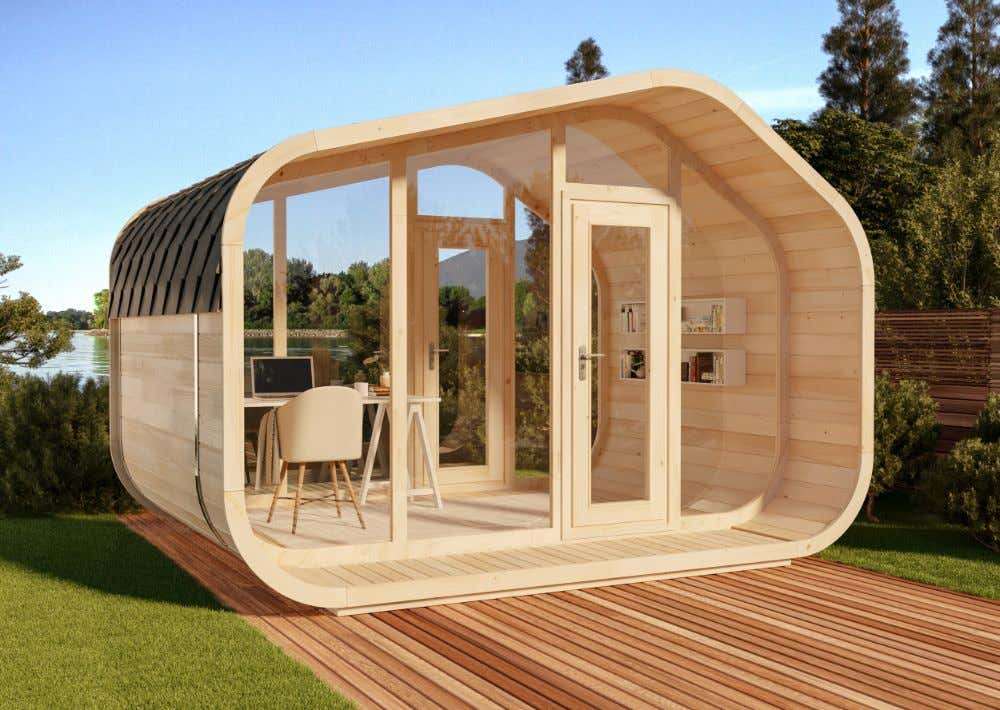 Alpholz Gartenhaus ScandiCube Wave Premium