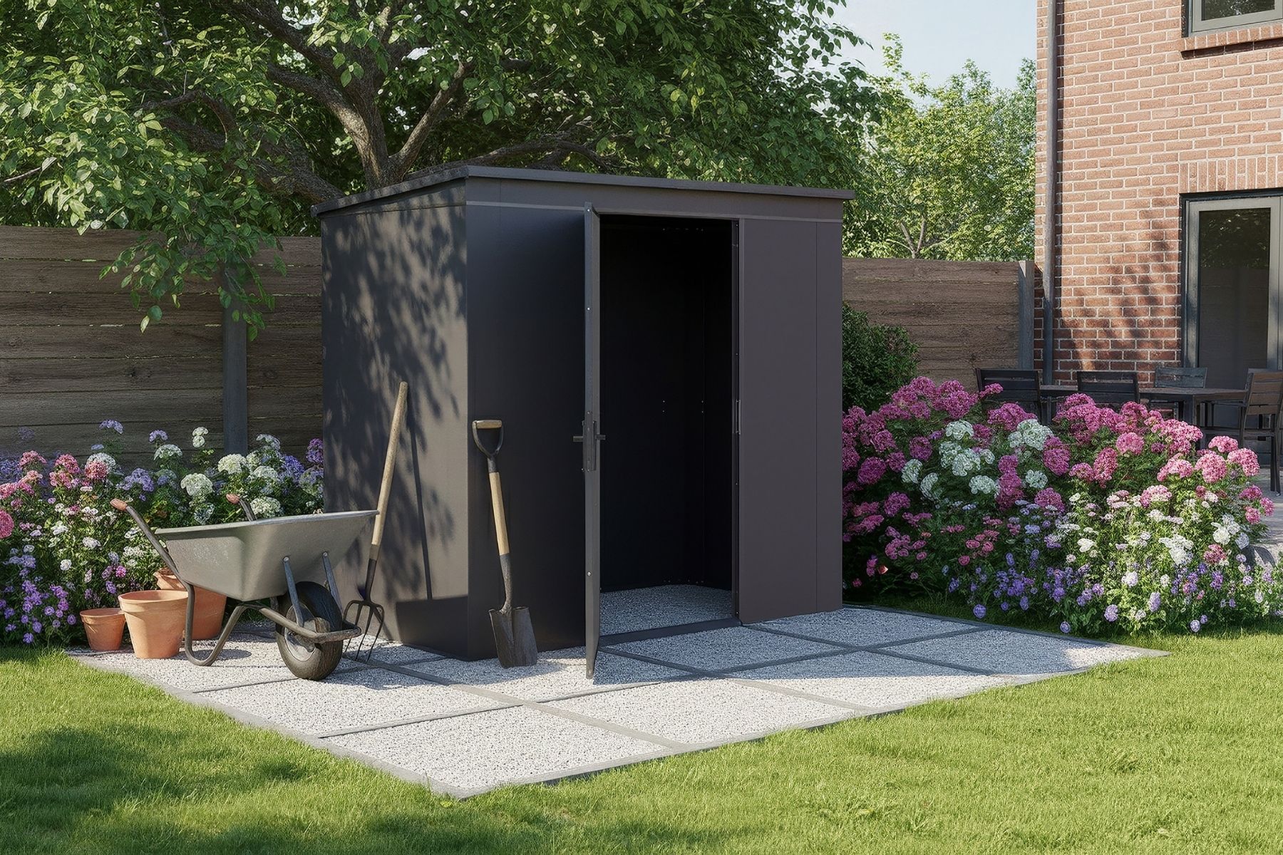WEKA Gary Metallgerätehaus anthrazit 3,1 m²