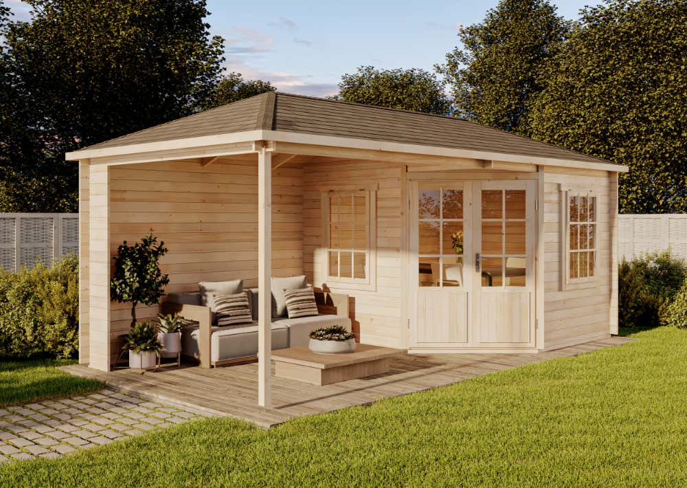 5-Eck Gartenhaus Mosel | 6x3m | Restposten 21% Rabatt 5-Eck Gartenhaus Mosel | 6x3m | Restposten 21% Rabatt