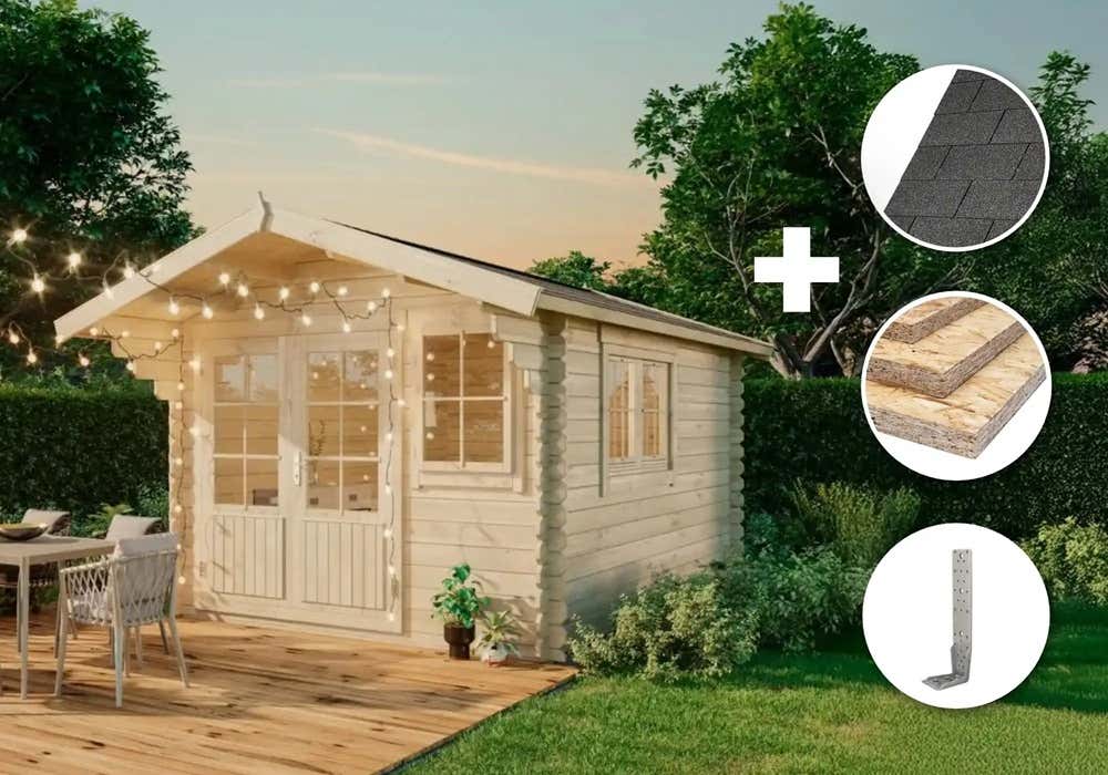 ECO Set - Gartenhaus Gabriel - 34 300 x 400 cm|4x3m ECO Set - Gartenhaus Gabriel - 34 300 x 400 cm|4x3m