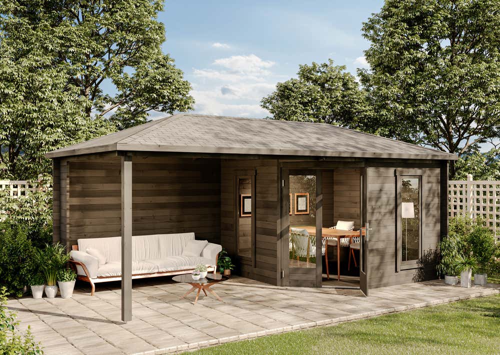 5-Eck Gartenhaus Liwa