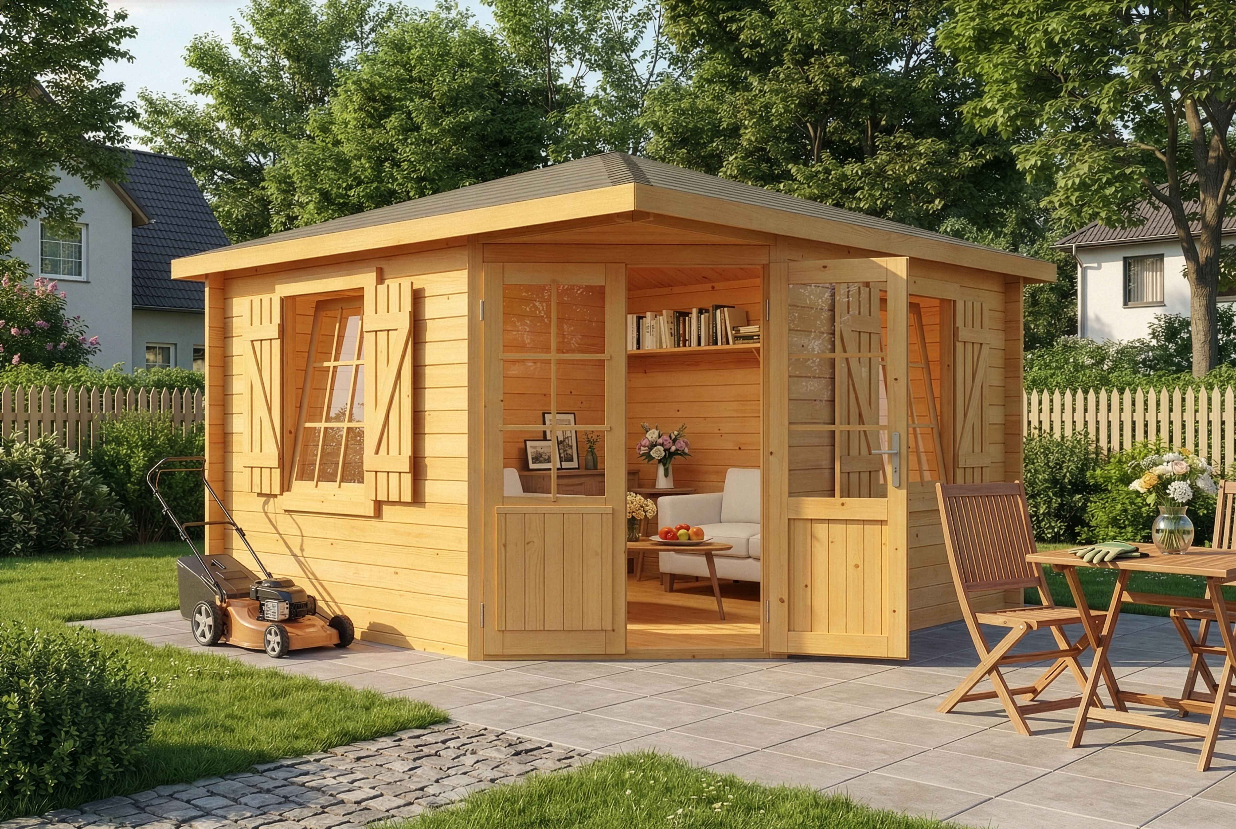 5-Eck Gartenhaus Monica Royal|4x4m