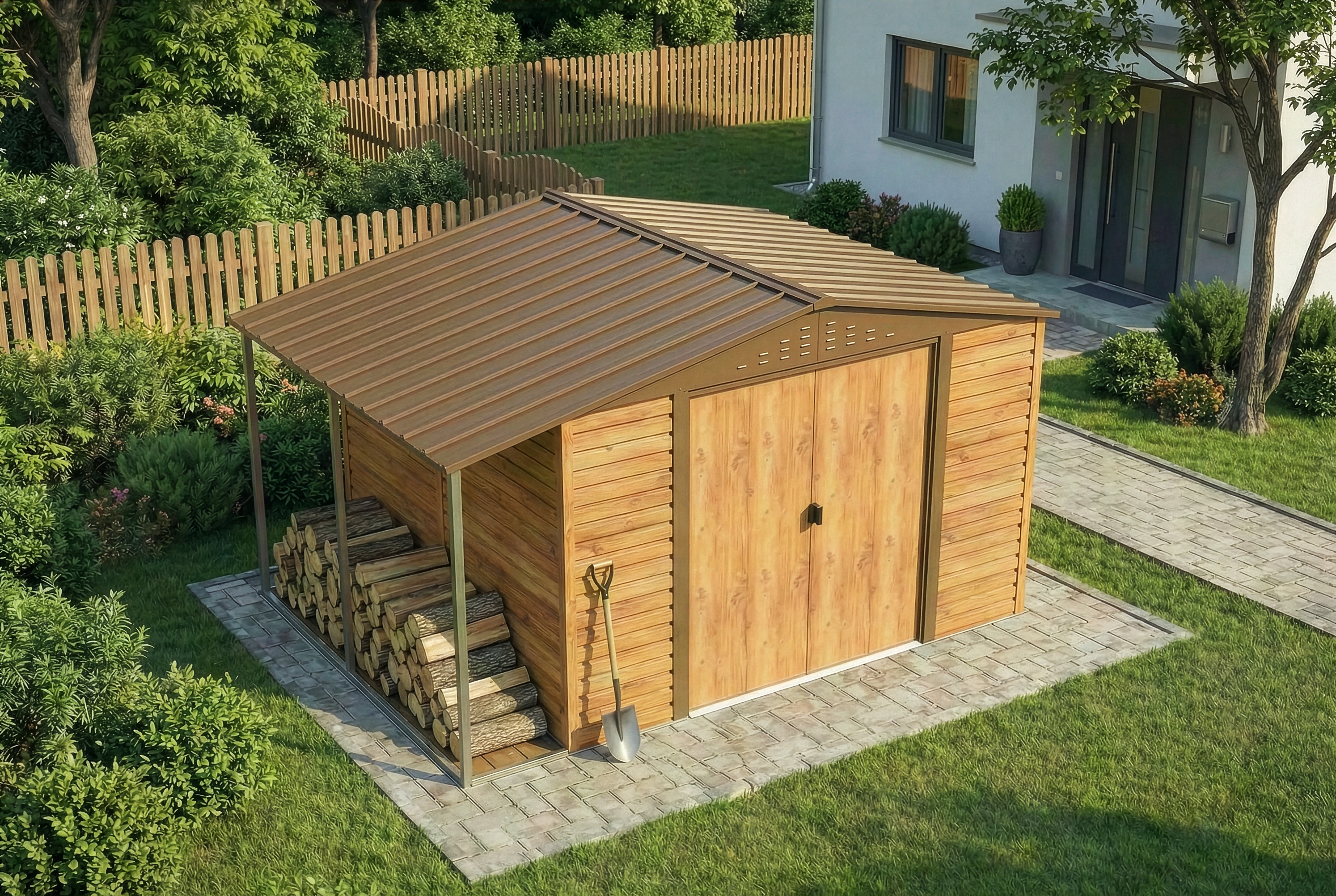 duramax-metall-geratehaus-alpine-3x3m-holzoptik-mit-anbau-280115-D7-1-00033-5056x3392