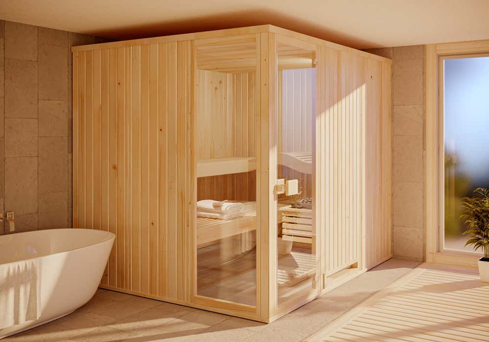 FinnTherm Innensauna Ergo Ausblick