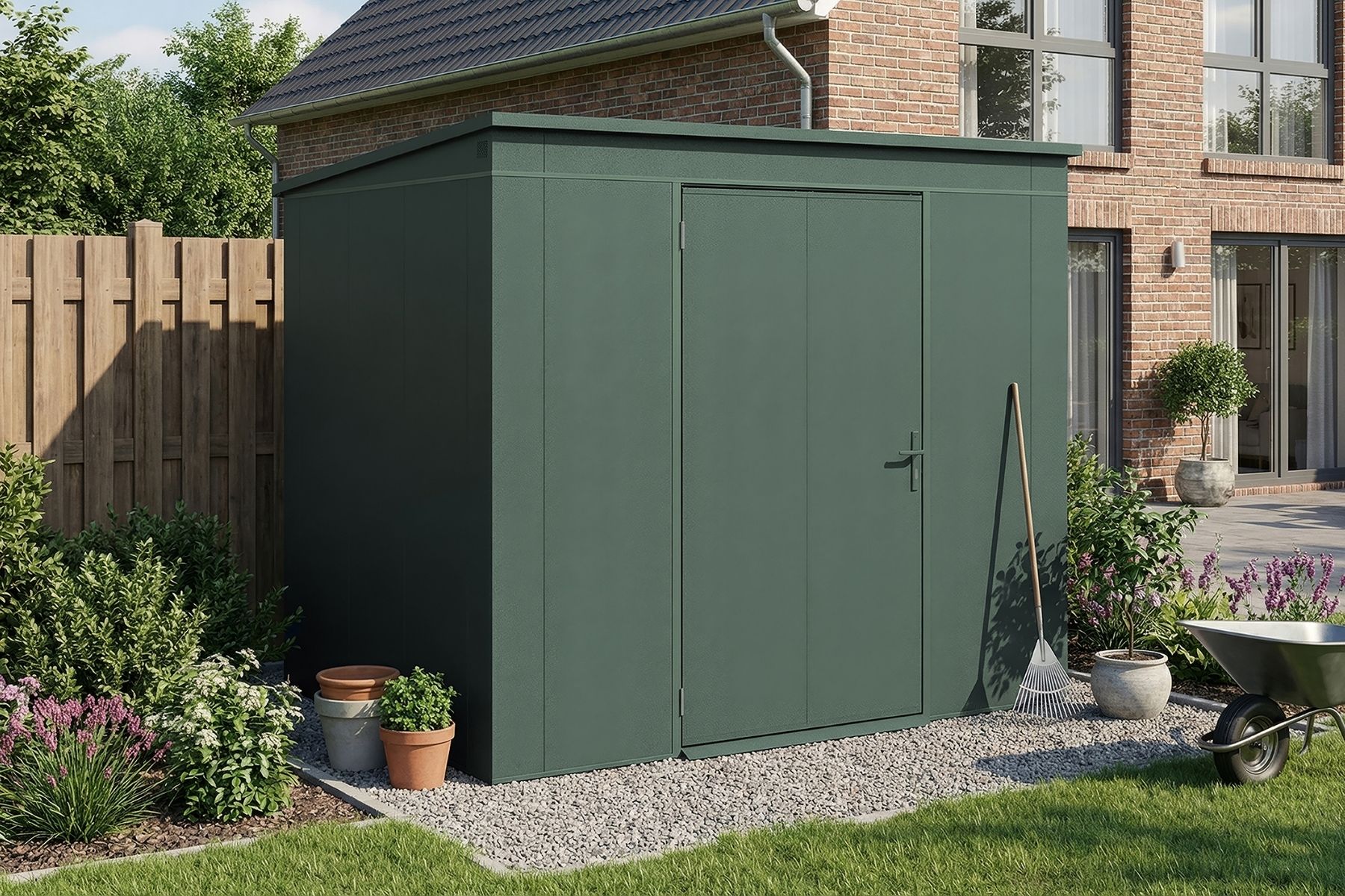 WEKA Gary Metallgerätehaus grün 4,2 m²