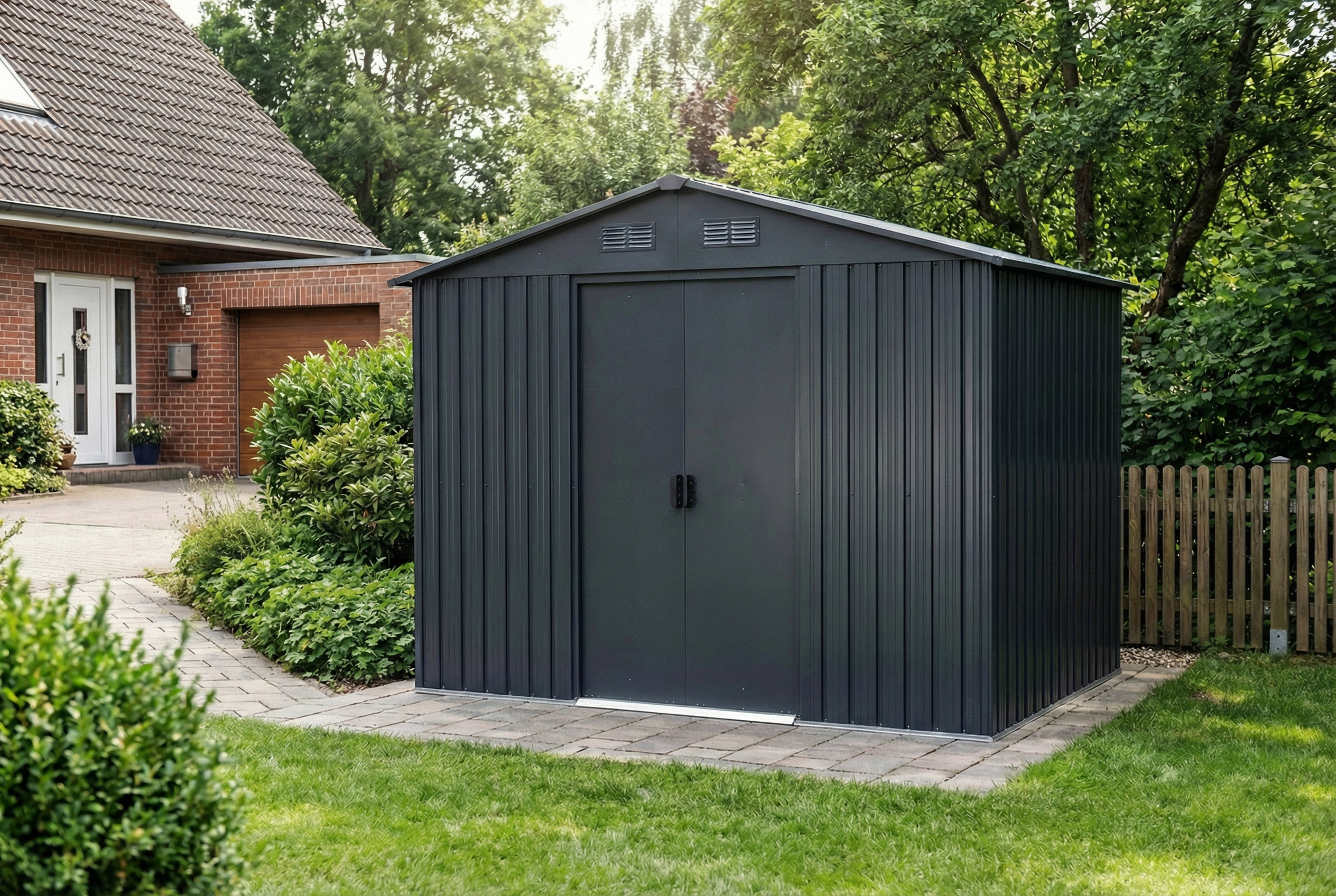 GARDEN N MORE GNM Metallgerätehaus Satteldach Basic 4 m²