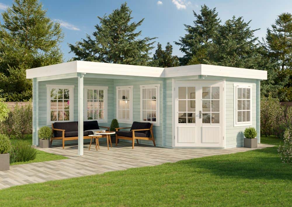 25% Rabatt! 5-Eck Gartenhaus Pepe | 6x4m 25% Rabatt! 5-Eck Gartenhaus Pepe | 6x4m