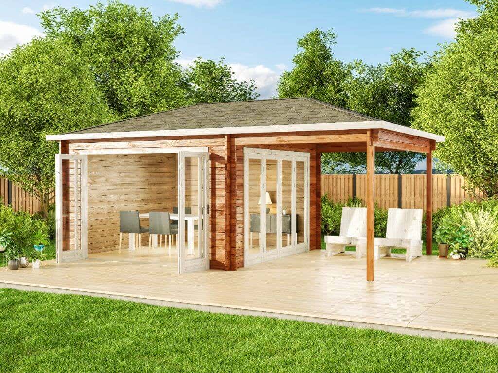 Gartenhaus Sunshine mit Schleppdach|6x4m Gartenhaus Sunshine mit Schleppdach|6x4m