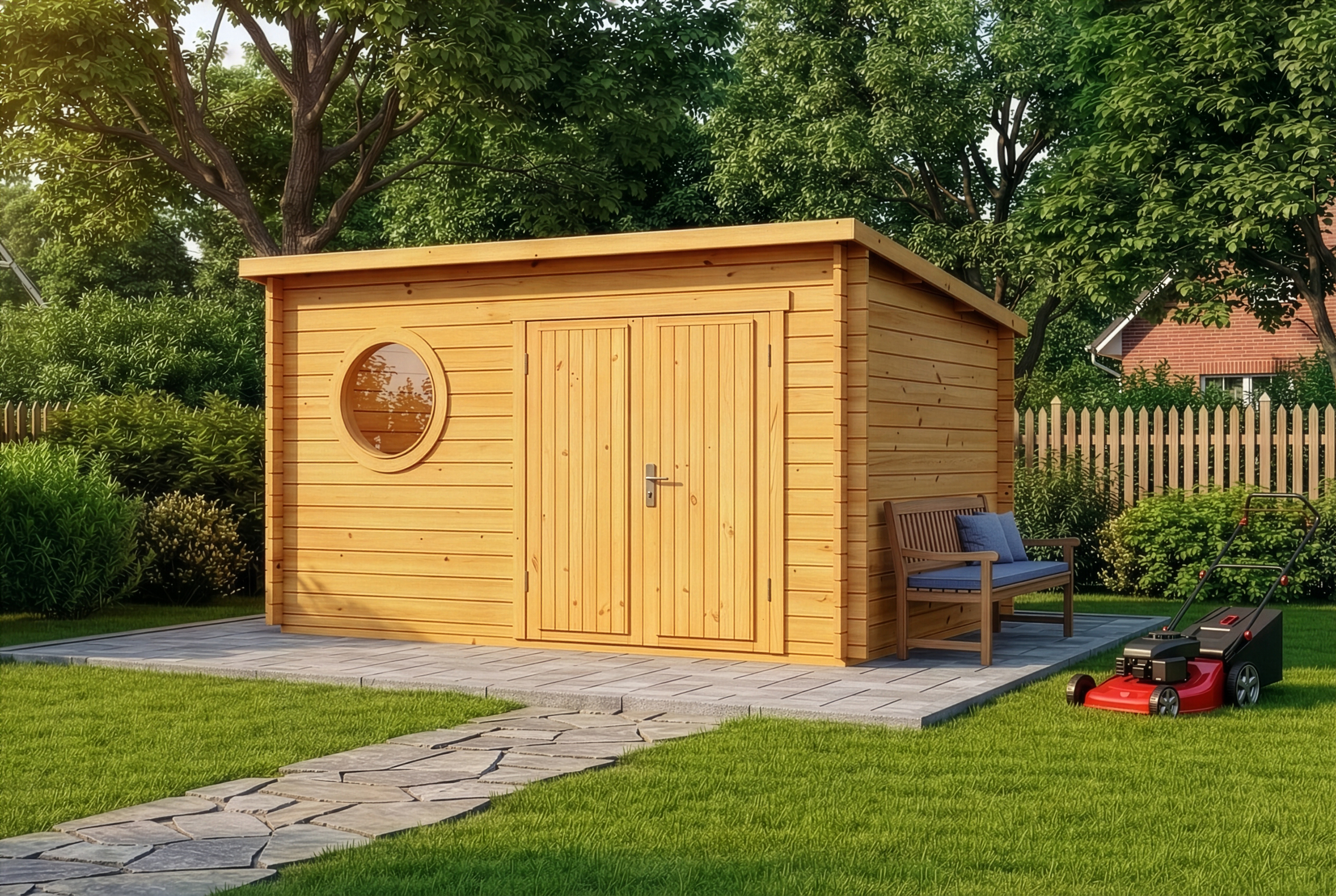 Gartenhaus Maria Rondo B | 4x3m | Rabatt:20% Gartenhaus Maria Rondo B | 4x3m | Rabatt:20%