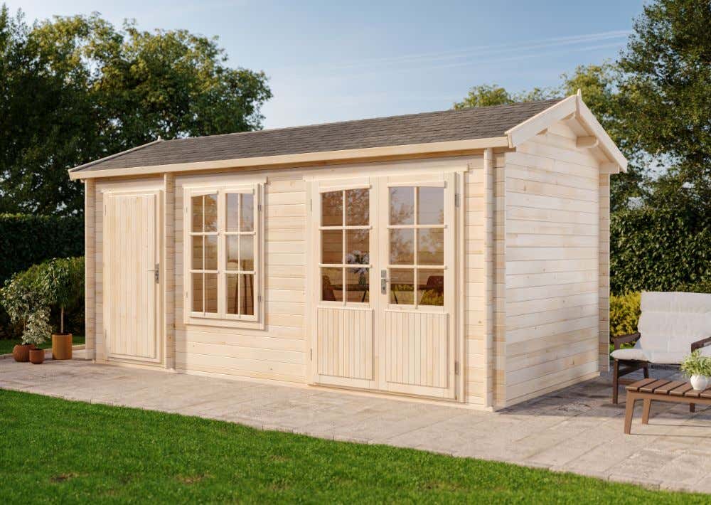 2-Raum Gartenhaus Bolton-28 XL