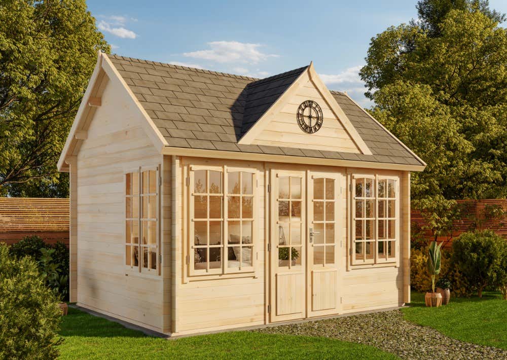 Gartenhaus CLOCKHOUSE® 70 Royal ISO|4x3m|Rabatt:30%