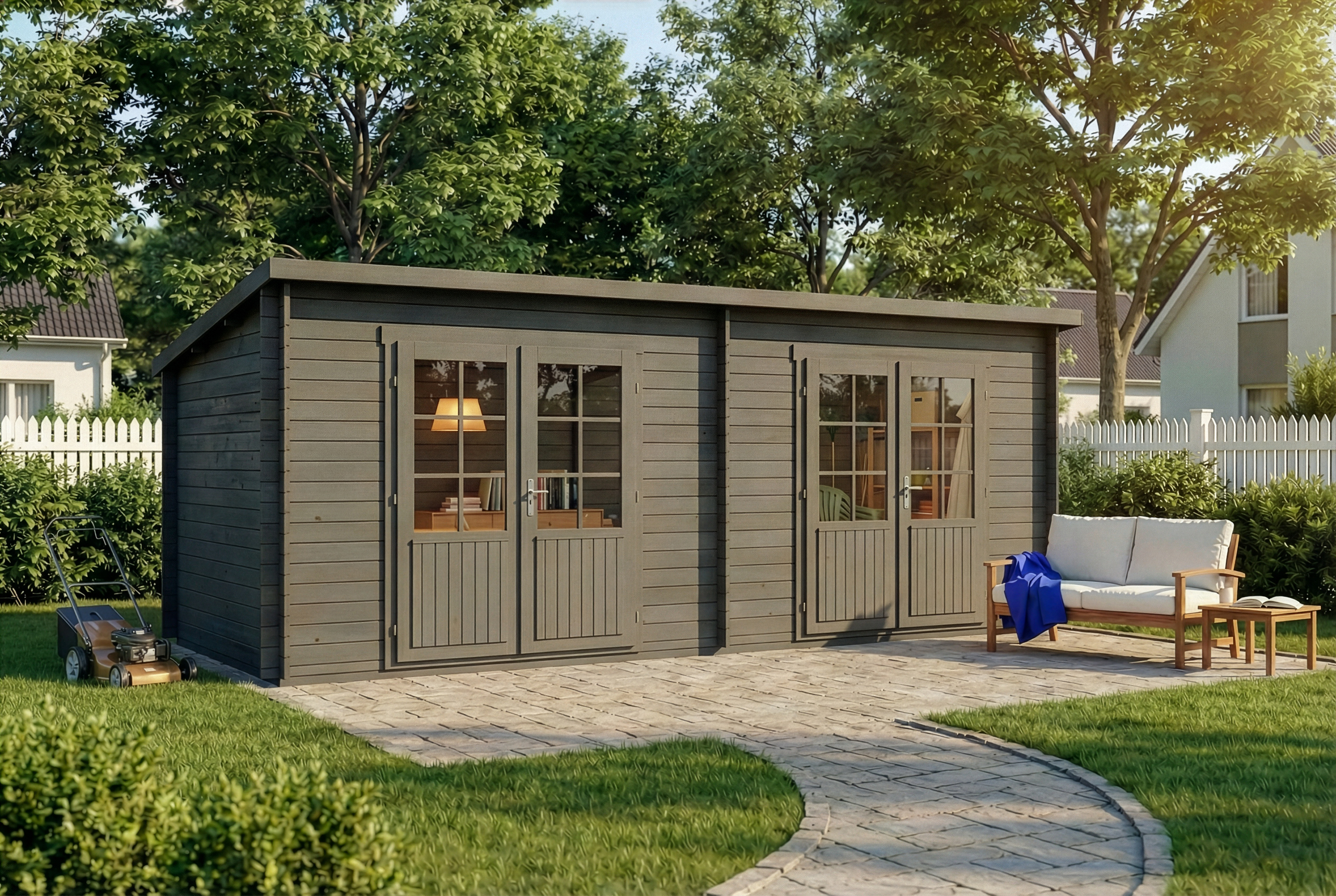 16 % Discount! Gartenhaus Maria Twin|6x3m