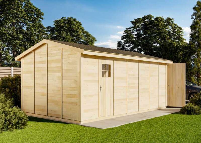 B-Ware Alpholz Einzelgarage Skagen S – Doppeltor – 1 Tür + 1 Fenster B-Ware Alpholz Einzelgarage Skagen S – Doppeltor – 1 Tür + 1 Fenster