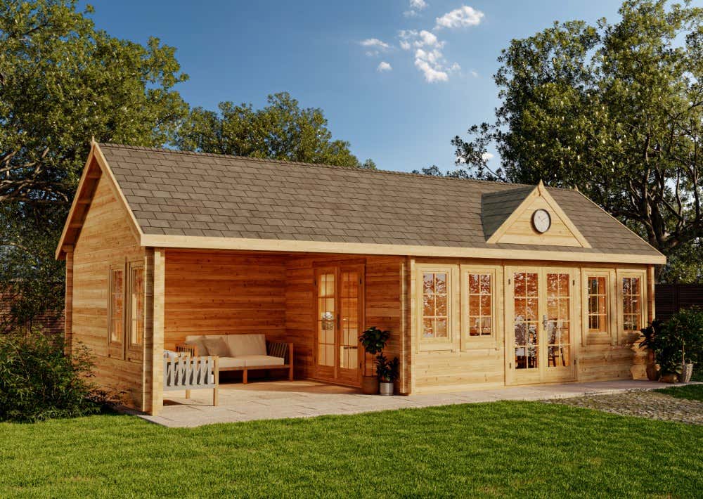 Gartenhaus CLOCKHOUSE® Big Ben 70|9x4m Gartenhaus CLOCKHOUSE® Big Ben 70|9x4m