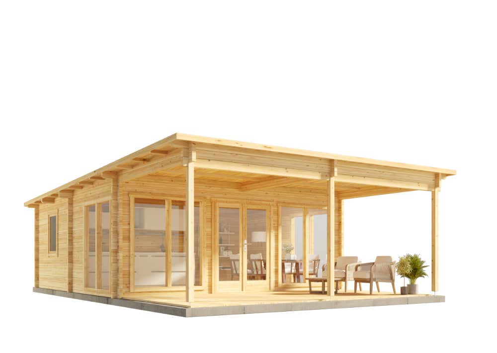 Garten-und Freizeithaus Carroz-Modern 70 ISO% reduziert: Garten-und Freizeithaus Carroz-Modern 70 ISO 54m² Garten-und Freizeithaus Carroz-Modern 70 ISO% reduziert: Garten-und Freizeithaus Carroz-Modern 70 ISO 54m²