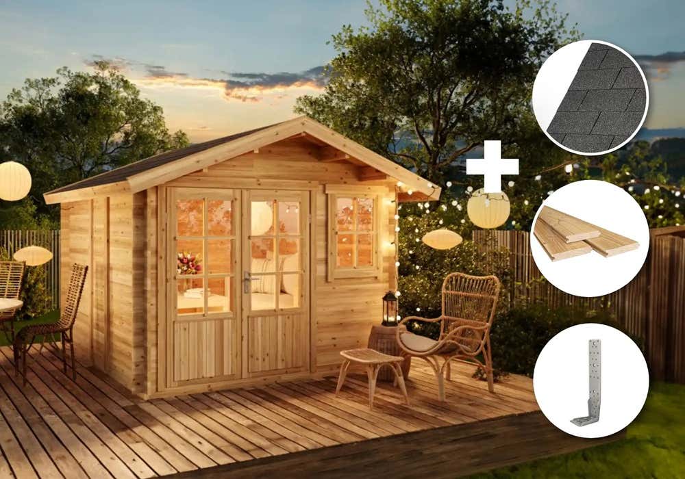 ECO Set - Gartenhaus Palermo|3x3m ECO Set - Gartenhaus Palermo|3x3m