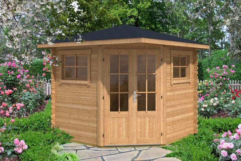 5-Eck Gartenhaus Modell Sunny-A|2x2m|Rabatt:20% 5-Eck Gartenhaus Modell Sunny-A|2x2m|Rabatt:20%