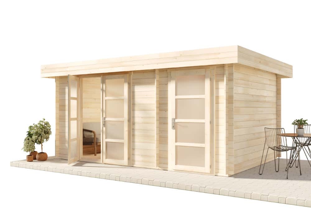 Gartenhaus 44 Mm Wandstrke 2 Rume