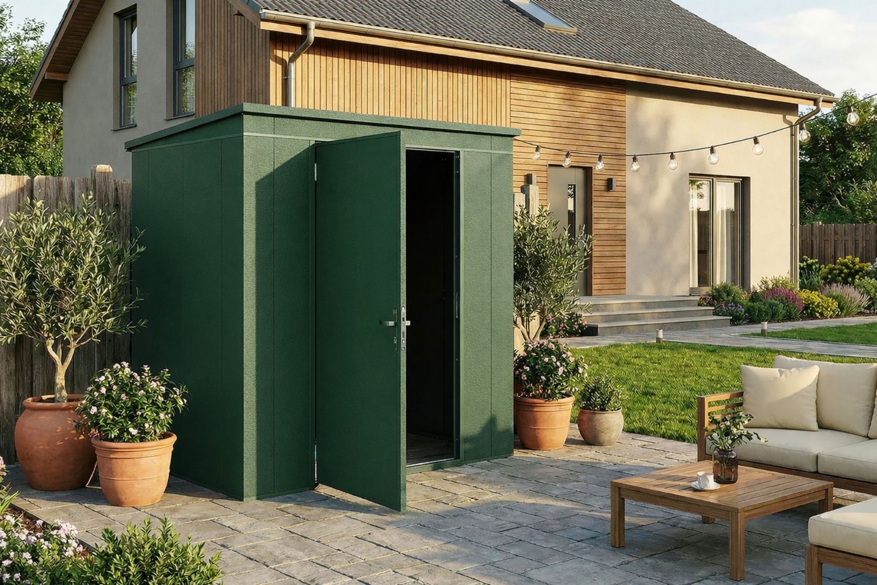 WEKA Gary Metallgerätehaus grün 2,4 m²