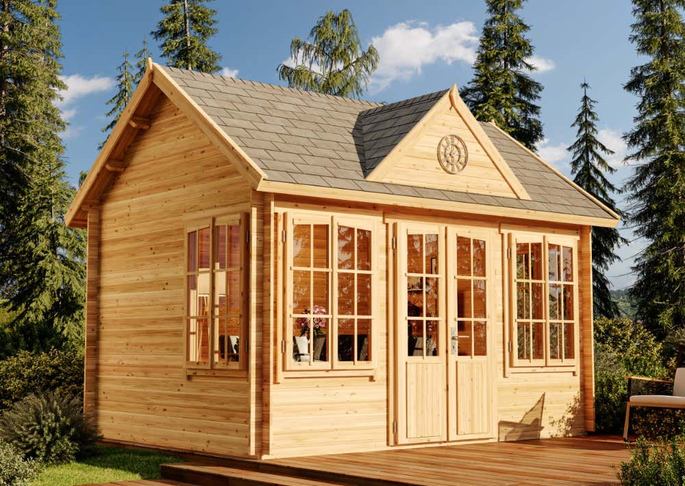 11 % Rabatt: Gartenhaus CLOCKHOUSE® 28 12m² 11 % Rabatt: Gartenhaus CLOCKHOUSE® 28 12m²
