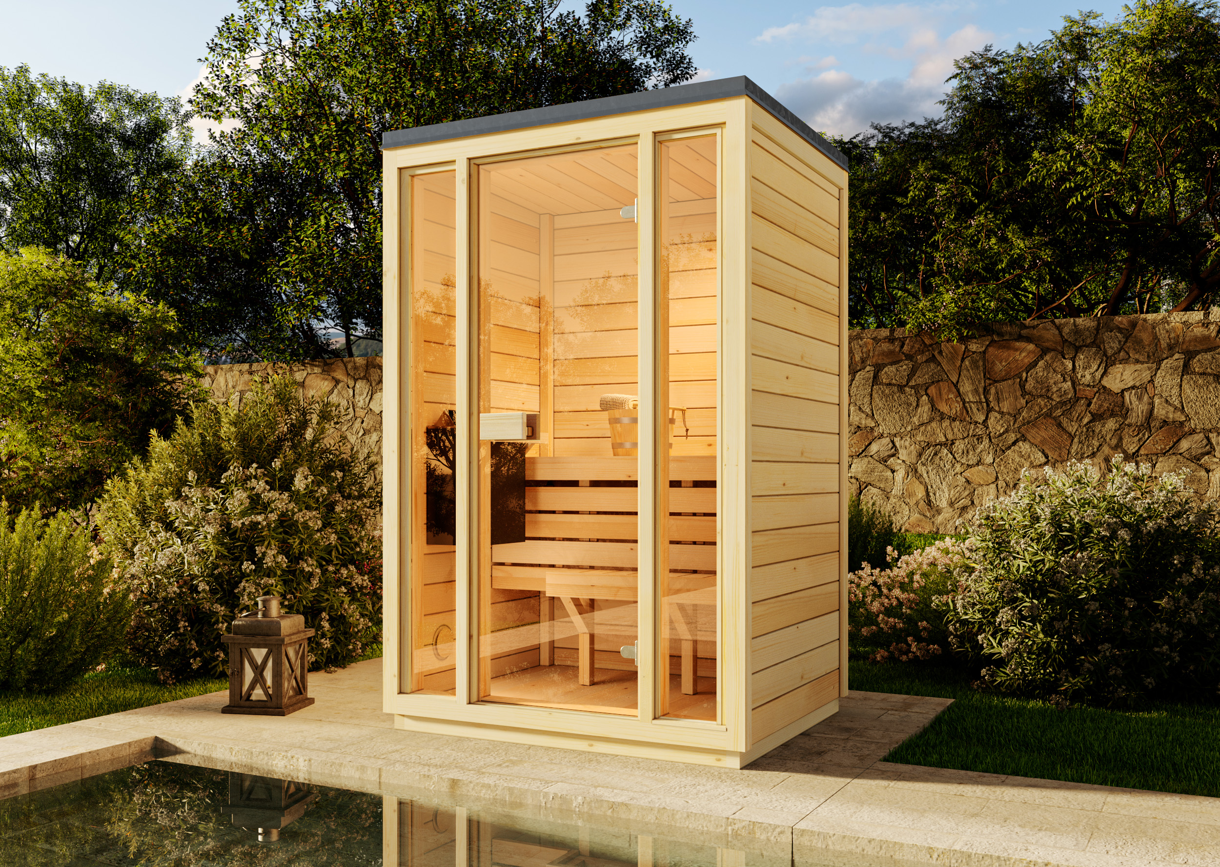 Rabatt: 11 % FinnTherm Gartensauna Kuuma S Rabatt: 11 % FinnTherm Gartensauna Kuuma S