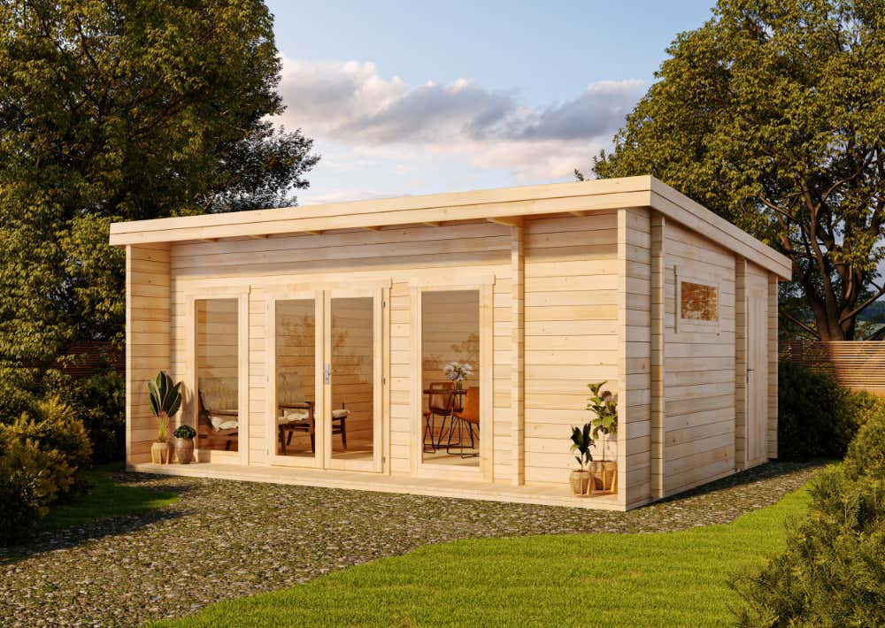 Gartenhaus Modell Carla-70 ISO | 6x5m | Restposten 23% Rabatt Gartenhaus Modell Carla-70 ISO | 6x5m | Restposten 23% Rabatt