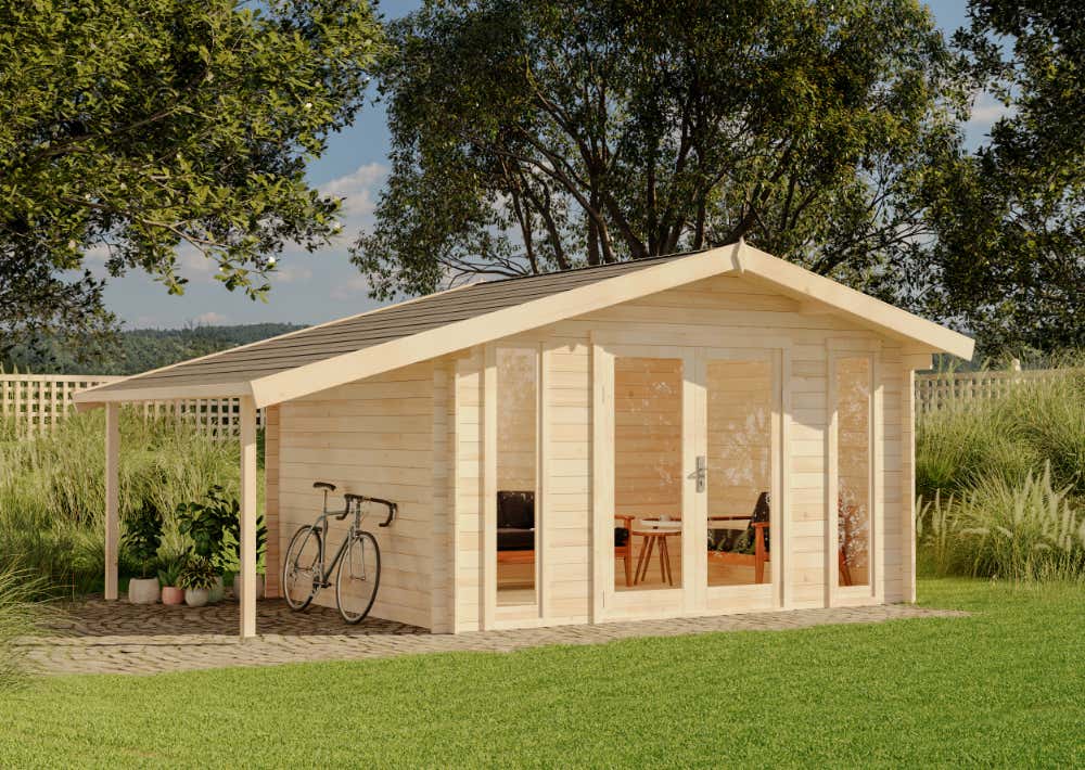 Gartenhaus Mirko Modern mit Schleppdach | 5x4m Gartenhaus Mirko Modern mit Schleppdach | 5x4m