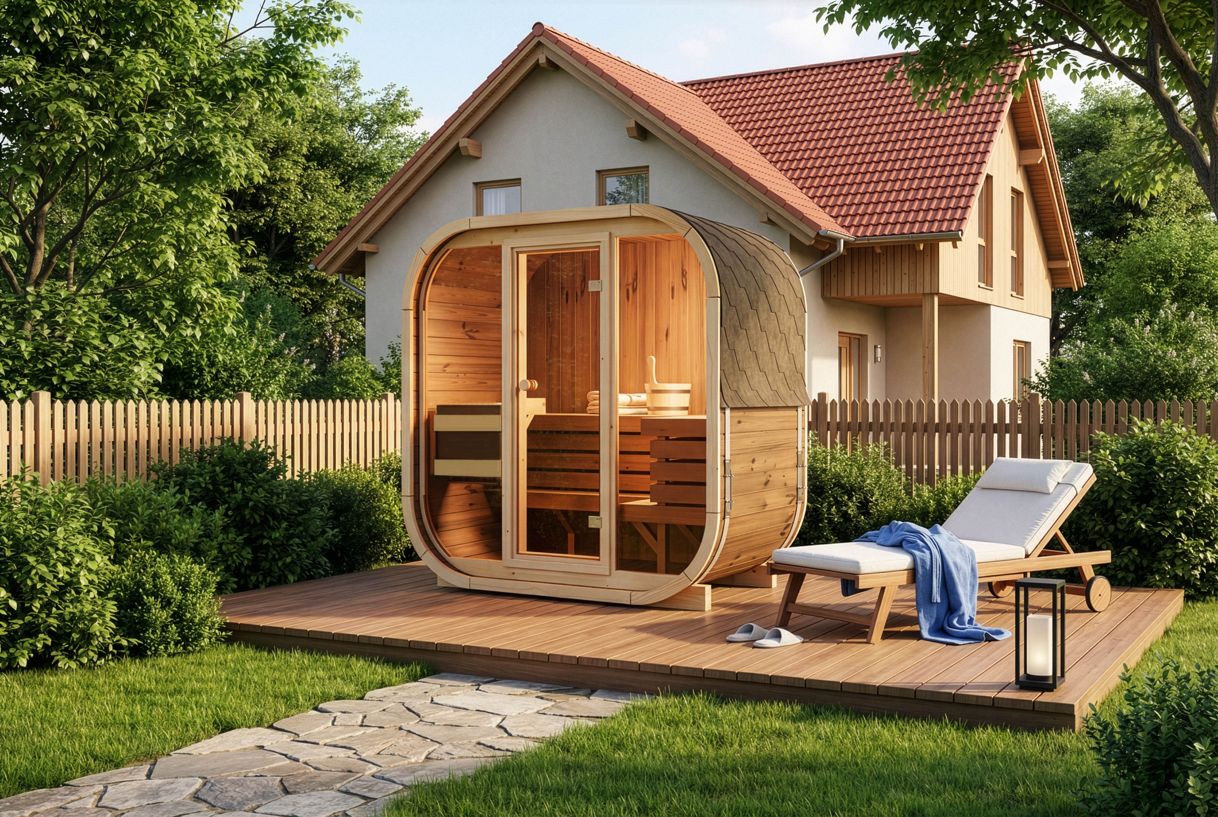 FinnTherm Fasssauna Ellipso M