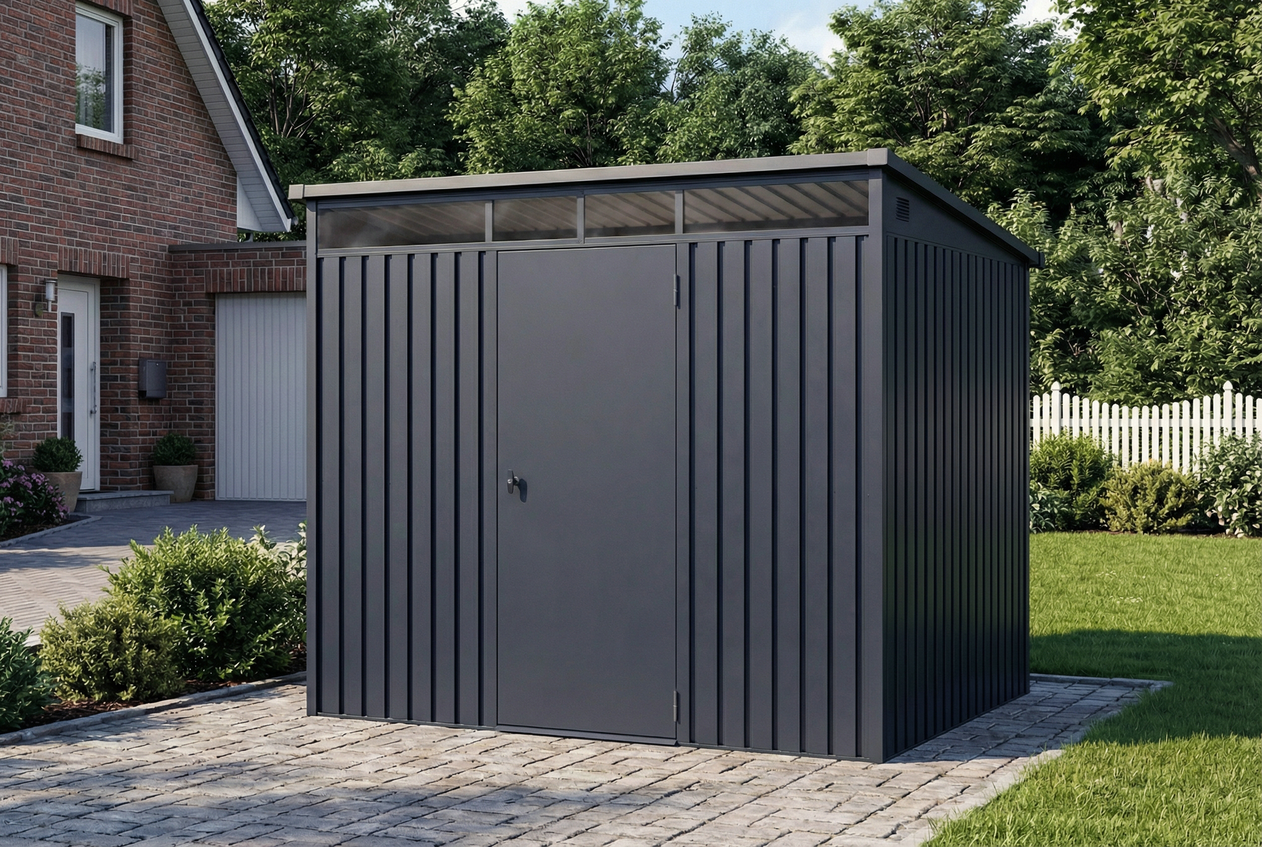GARDEN N MORE GNM Metallgerätehaus Pultdach Basic Plus 4,5 m²