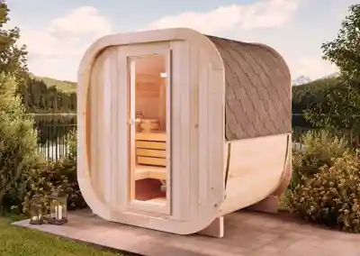 FinnTherm Fasssauna ScandiCube Mini XS