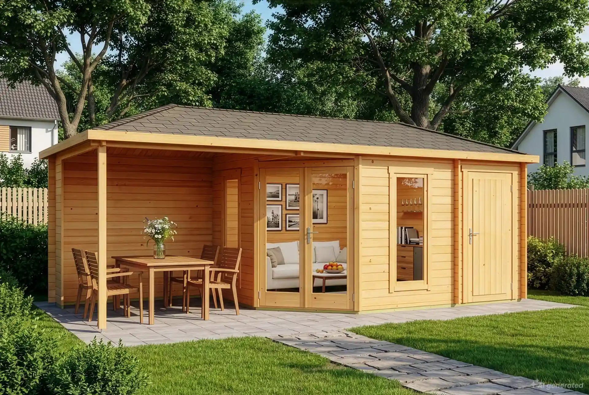 eco-set---5-eck-gartenhaus-liwa-mit-anbau---impragniert-284197-L1-1-00526-5056x3392