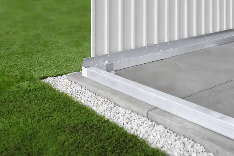 Bodenrahmen für Metall Gartenhaus
