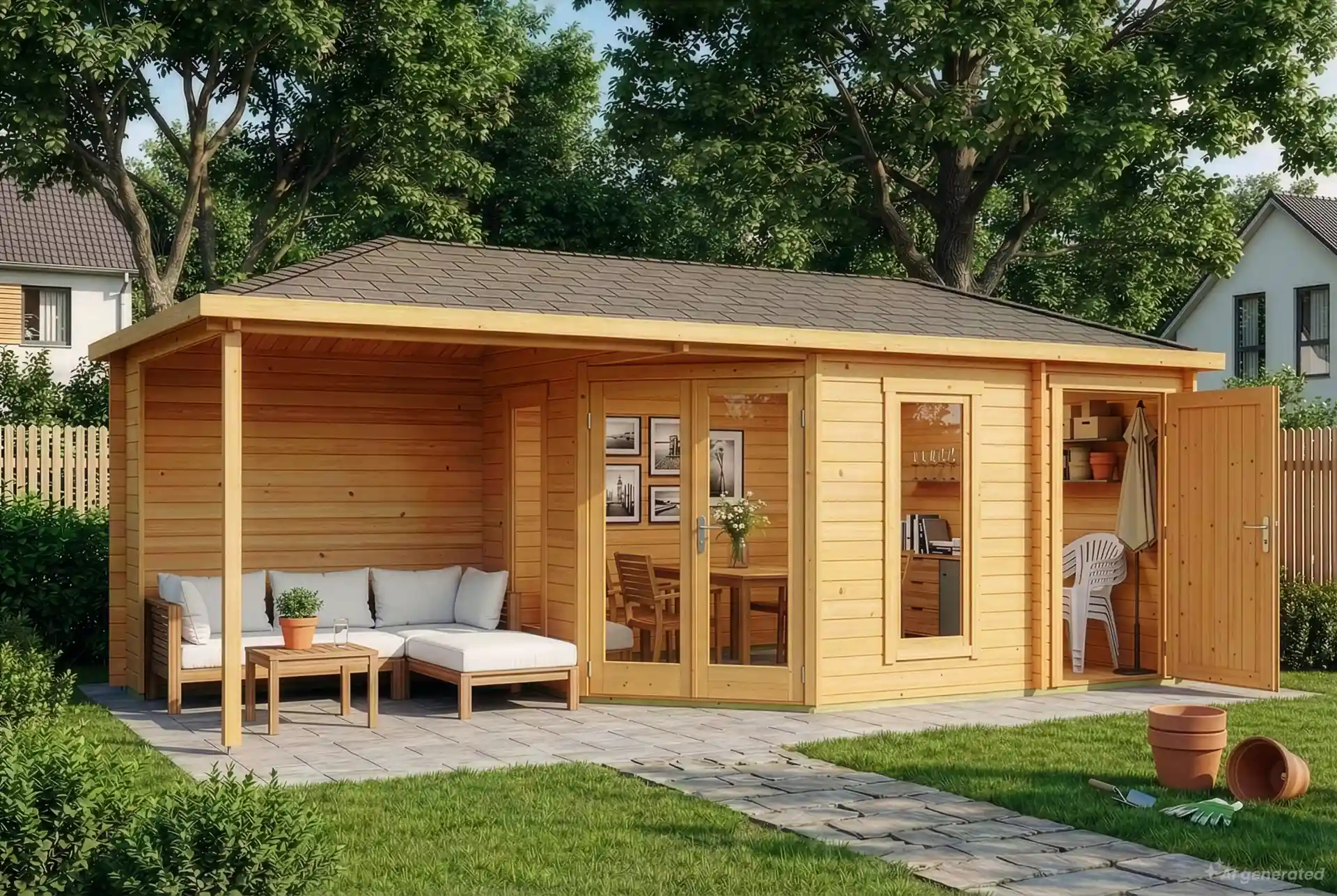 eco-set---5-eck-gartenhaus-liwa-mit-anbau---impragniert-284201-L1-1-00526-5056x3392